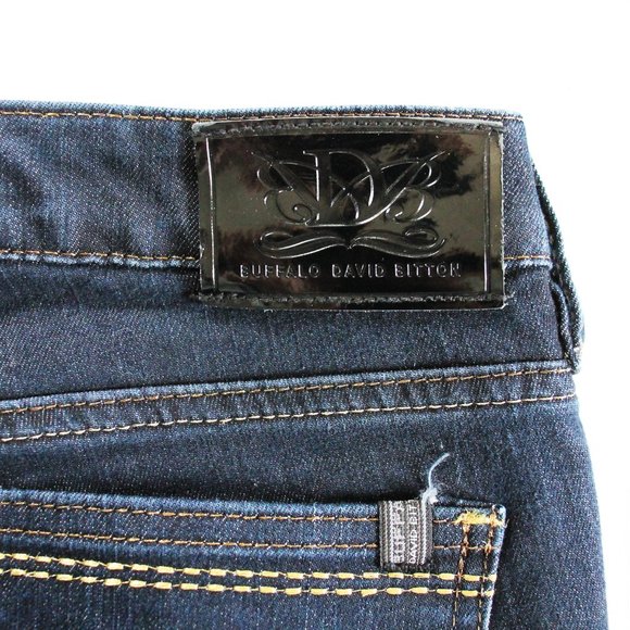 Buffalo David Bitton Jeans Dark Blue Size 27 Bianca Bootcut Stretch Midrise - Picture 7 of 7
